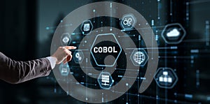 Cobol. Common Business Oriented Language. Computer programming language designed for business use