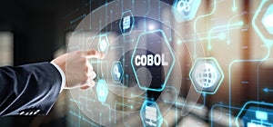 Cobol. Common Business Oriented Language. Computer programming language designed for business use