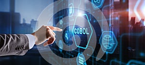 Cobol. Common Business Oriented Language. Computer programming language designed for business use