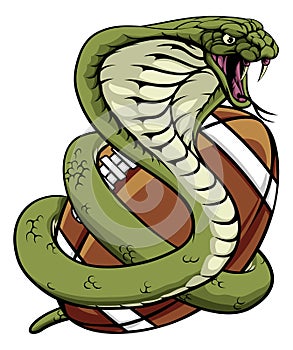 Cobra Snake American Football Team Animal Mascot