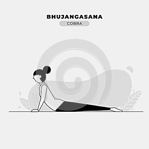 Cobra Yoga Pose Illustration