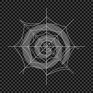 Cobweb. Vector spider web. Design elements on an isolated transparent background.
