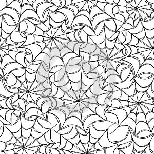 Cobwebs seamless pattern. Halloween concept.