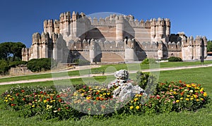 Coca Castle Castillo de Coca - 15th century Mudejar castle located in the province of Segovia, Castile and Leon, Spain.