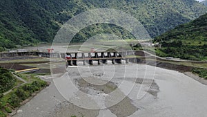 The Coca Codo Sinclair Dam is a hydroelectric dam in Ecuador. It is located on the Coca River in Napo Province aerial shot 2