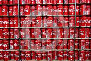 Coca Cola cans