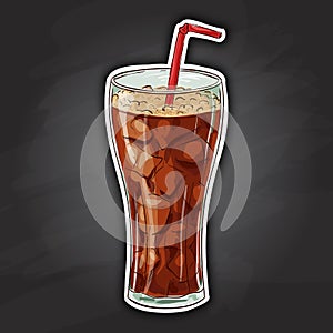 Coca cola color picture sticker