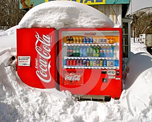 Coca cola on ice