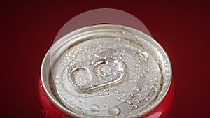Coca cola soft drink can no sugar. Close up and light rotate 360. Can used on poster, social media posting and banner