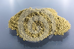 Coca leaf flour closeup