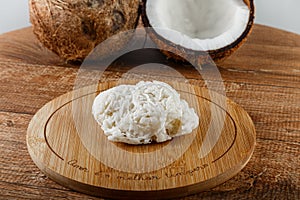 Cocada, coconut candy. Traditional Brazilian coconut sweet.