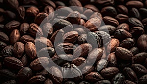 cocao beans background photo