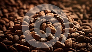 cocao beans background photo