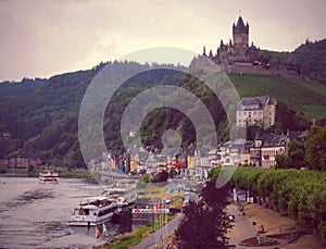 Cochem Castle an 11th-century castle perched on a hill with rich dÃ©cor and panoramic views.Germany