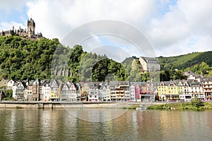 Cochem with the Cochem Imperial Castle (Reichsburg), Germany.