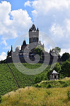 Cochem, Germany - 06 23 2022: Reichsburg castle