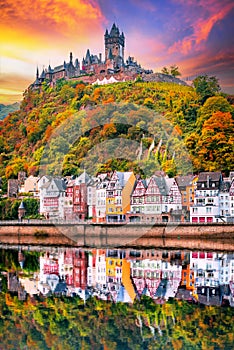 Cochem, Germany - Travel landscape on Moselle River, Rhineland