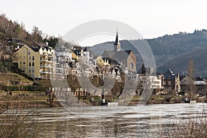 Cochem on the moselle river germany