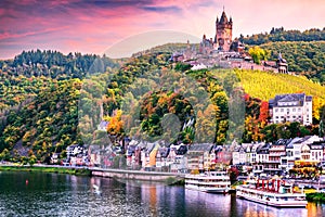 Cochem and Moselle River - Germany holiday landscape in autumn