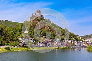 Cochem with Reichsburg castle, Germany