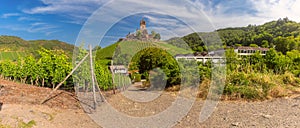 Cochem with Reichsburg castle, Germany