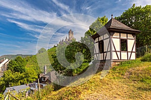 Cochem with Reichsburg castle, Germany