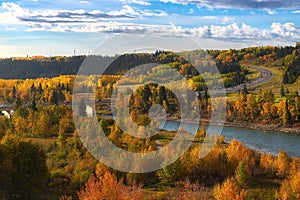 Cochrane River Valley In The Fall