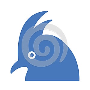Cockatoo Isolated Vector icon that can be easily modified or edited
