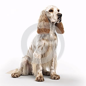 Cocker Spaniel breed dog isolated on a clean white background