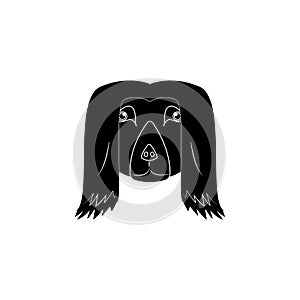 Cocker Spaniel face icon. Popular Breed of dogs element icon. Premium quality graphic design icon. Dog Signs and symbols collectio
