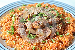 Cockle bibimbap, Korean traditional food