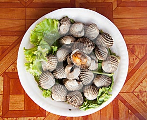 Cockles grill,Thai style seafood