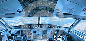 Cockpit of the airplane