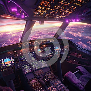 Cockpit of an Airplane