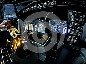 Cockpit of Boeing 737