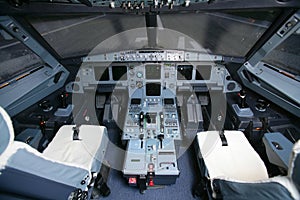 Cockpit of a Boeing