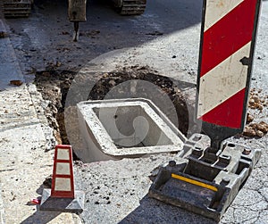 Cockpit concrete placed in place