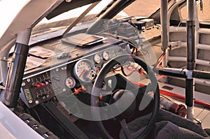 Cockpit Of Dodge Challenger Race Car