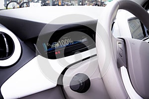 Cockpit of the electric car