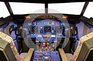 Cockpit of an homemade Flight Simulator - Boeing 737/800