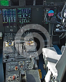 Cockpit of Hurricane Hunter special airplane