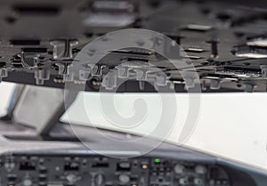Cockpit instruments Close up photo