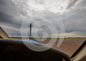 Cockpit picture in Maun Botswana during summer