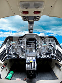 Cockpit plane.