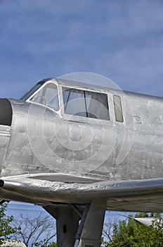 Cockpit of the Saiman 202 aircraft