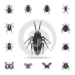 cockroach. Detailed set of insects items icons. Premium quality graphic design. One of the collection icons for websites, web desi