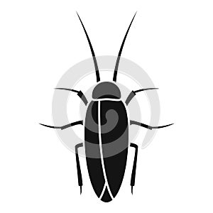 Cockroach insect icon, simple style