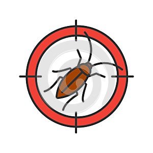 Cockroach target color icon