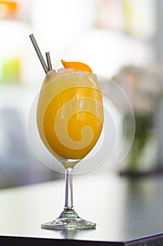 Cocktail on the bar
