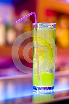 Cocktail on a bar photo
